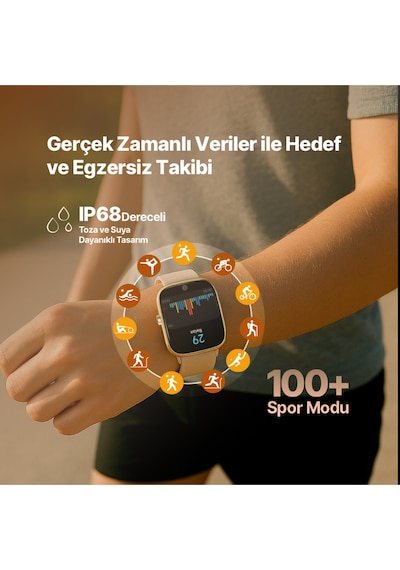 Ttec 2S09WS Tempus 47 MM Dikdörtgen Kasa Akıllı Saat