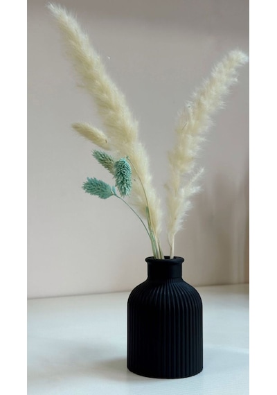 Pinterest Çizgili Dekoratif Siyah Vazo Aksesuar Vazo Diğer