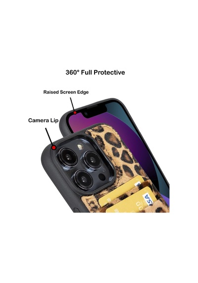 Bouletta Apple İphone 14 Pro Uyumlu Deri Arka Kapak Fxcp Le01n