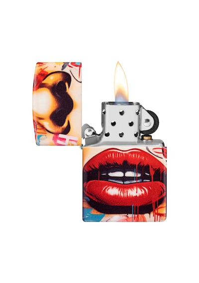 Zippo 49352 Street Art Face Design Çakmak Çok Renkli