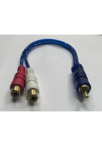 Amfi Kablosu Ses Sistemi Kablosu Rca Erkek 2x Rca Dişi Kablo 2 Rca Dişi Rca Erkek Kablo 25 Cm