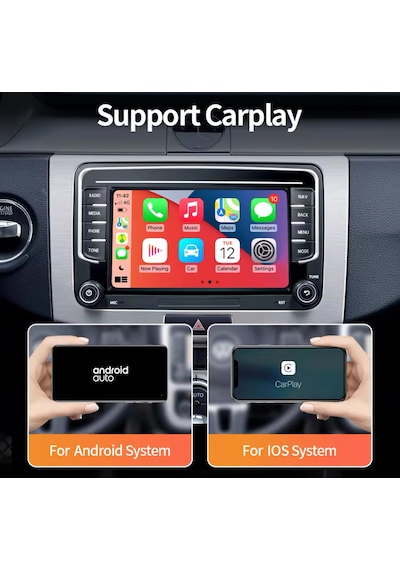 Vw 7'' İnch 4/64gb Volkswagen-seat-skoda Andriod Car Playli Oto M