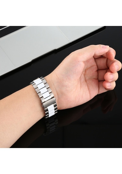 22Mm Gear S3 Watch 4 -Gt2 Gt2E 46Mm Kayış,Kordon Seramik Paslanm