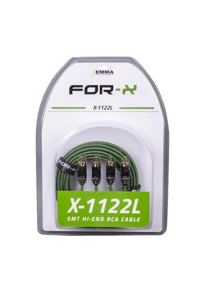 For-x X-1122l 2 Rca + 2 Rca Bakır 5 Metre Kablo-47093