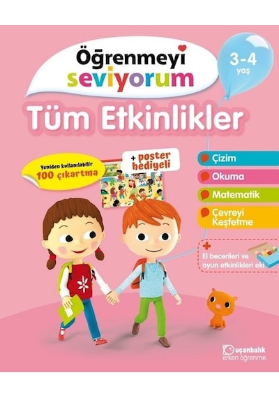 Öğrenmeyi Seviyorum-Tüm Etkinlikler 3-4 Yaş- Uçanbalık Yayıncılık