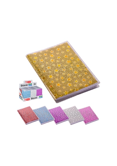 Mikro 9X13 Cm Yıldızlı Çizgili Bloknot Not Defteri 64 Yp. Nt-214