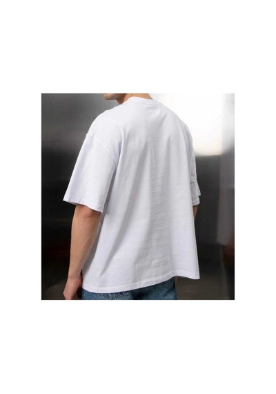 Noıssey Beyaz Marvel Baskılı Oversize Unisex Rahat Kalıp