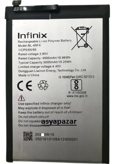 Infinix Hot 9 - Hot 9 Play Pil Batarya Bl-49Fx Hot9 Pil