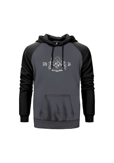 Machine Head Classic Crest Gri Renk Reglan Kol Sweatshirt Gri