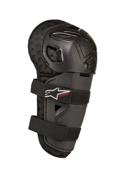 Alpinestars Bionic Action Kickstart Çocuk Diz Koruma Siyah Siyah