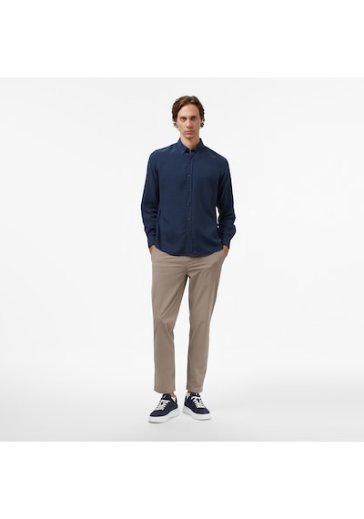 Nautica Erkek Lacivert Classic Fit Gömlek Düz W57232t Lacivert
