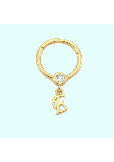 Altın Halka Harf Piercing 14 Ayar Harfler Mevcut
