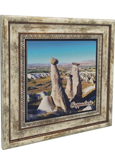 Kapadokya Baskılı Taş Tablo 25x25 728