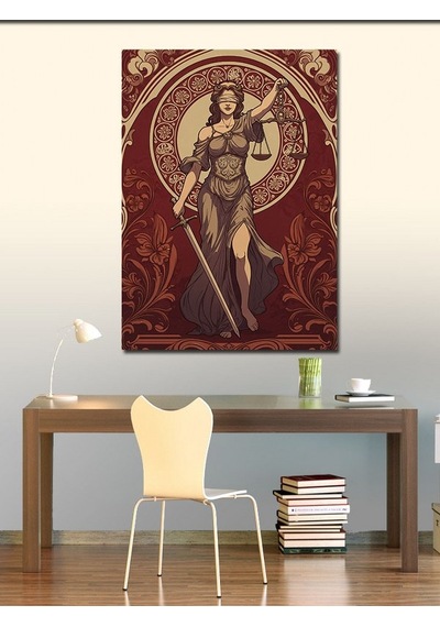 Kanvas Tablo Tanrıça Ve Savaşçı 50cmx70cm