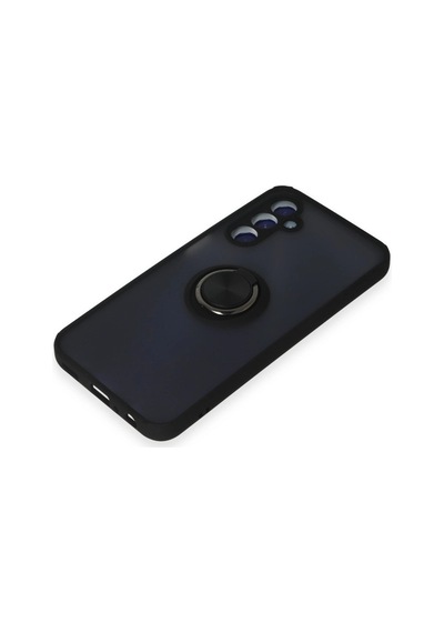 Samsung Uyumlu Galaxy M34 5g Kılıf Montreal Yüzüklü Silikon Kapak - Siyah 0.2M-Çok Renkli