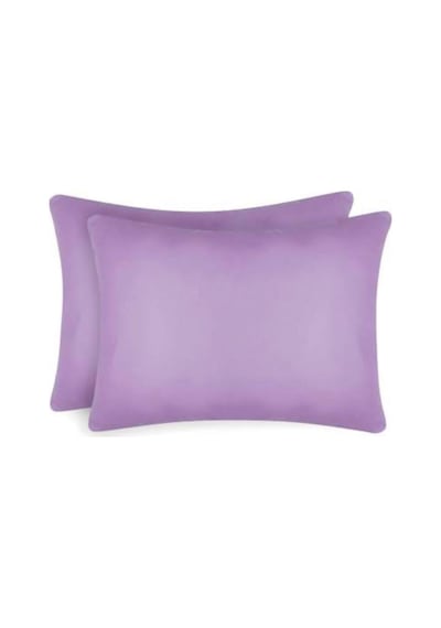 Düz Pamuklu 2'li Yastık Kılıfı 50x70 Cm Lila
