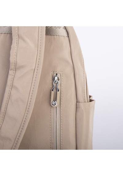 Nas Bag Kadın Çok Gözlü Hafif Su Geçirmez Unisex Water Proof Çanta Vizon