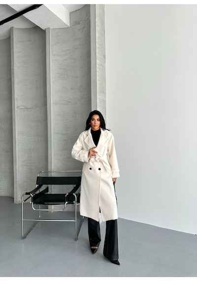 Meecy Laura Kuşaklı Yeni Sezon Astarlı Premium Kalite Rahat Kalıp Kadın Kaşe Kaban Mont Bej Bej Meecy Laura Kuşaklı Yeni Sezon Astarlı Premium Kalite Rahat Kalıp Kadın Kaşe Kaban Mont Bej Bej