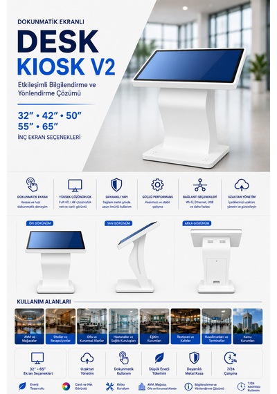 42 Touchscreen Desk Kiosk V2