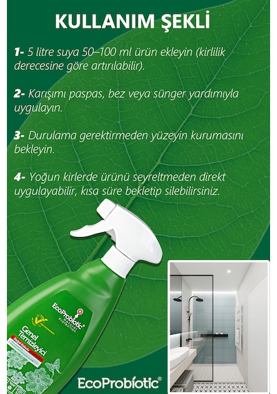 Organik Genel Amaçlı Yüzey Temizleyici 500 Ml Doğal Ve Etkili Temizlik Tekli