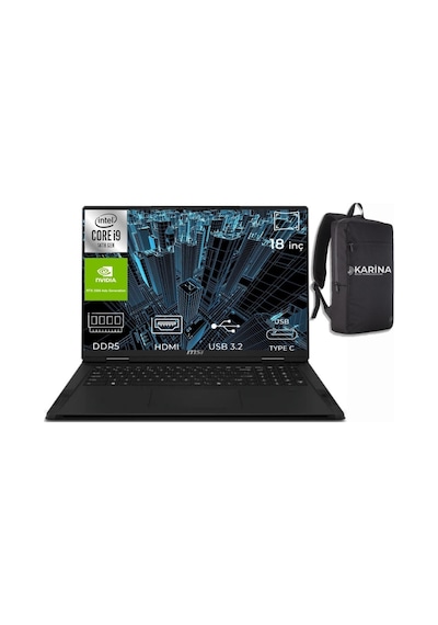 MSI Creatorpro X18 HX i9-14900HX A14vksg-481tr-k0002 64 GB 4 TB+4 TB RTX3500 Ada 18" W11P Dizüstü Bilgisayar