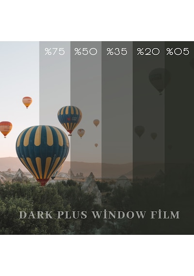 Dark Plus % 05 Siyah Koyu Ton Cam Filmi (100Cm X 3M)