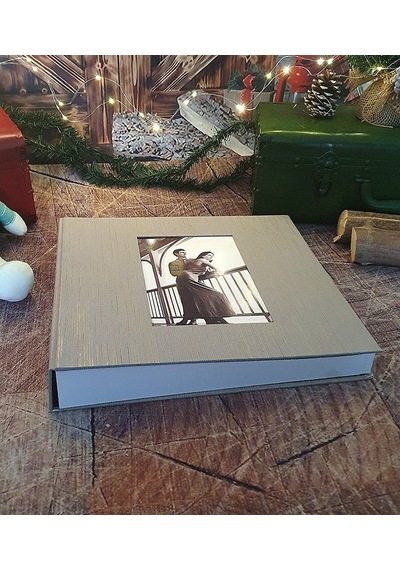 Aledo 10x15cm 600'lük Klasörlü Koton Desenli Lüx Fotoğraf Albümü