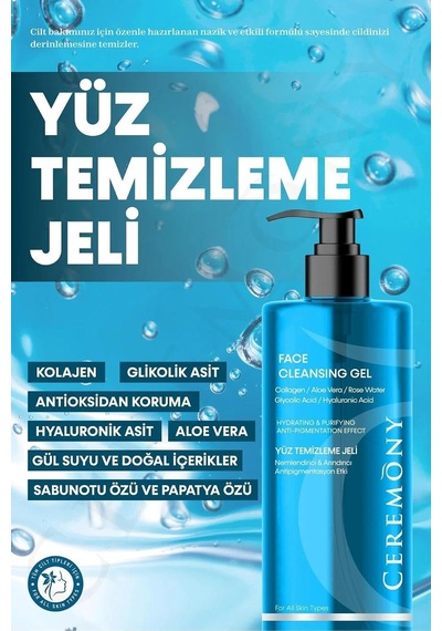 Lexroo Ceremony Yüz Temizleme Jeli 400 Ml