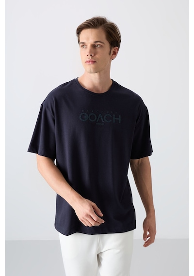 Tommy Life Lacivert Pamuklu Kalın Yumuşak Dokulu Oversize Fit Baskılı Erkek T-shirt - 88329 Lacivert Tommy Life Lacivert Pamuklu Kalın Yumuşak Dokulu Oversize Fit Baskılı Erkek T-shirt - 88329 Lacivert