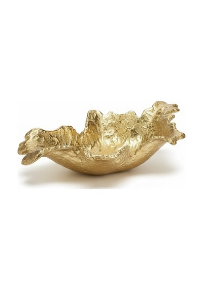 Fıny Dekoratıf Tabak Gold 28x40x10 Cm