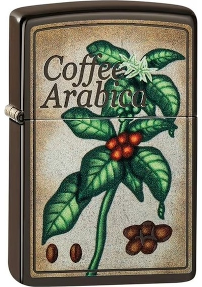 Zippo Coffee Arabica Dizayn Çakmak Kahverengi
