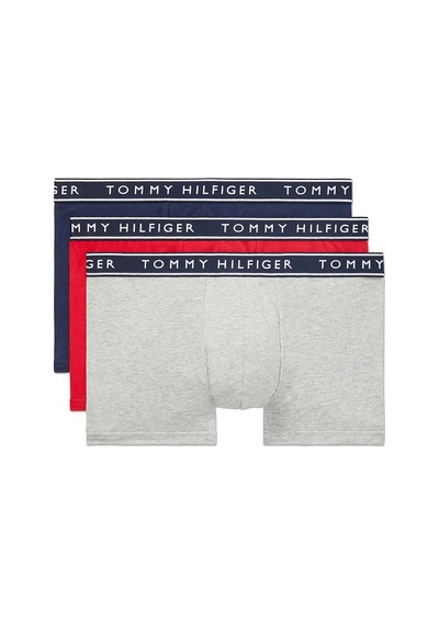 Tommy Hilfiger Tommy Hılfıger Cotton Stretch Erkek 3 Lü Boxer 09T4225 608