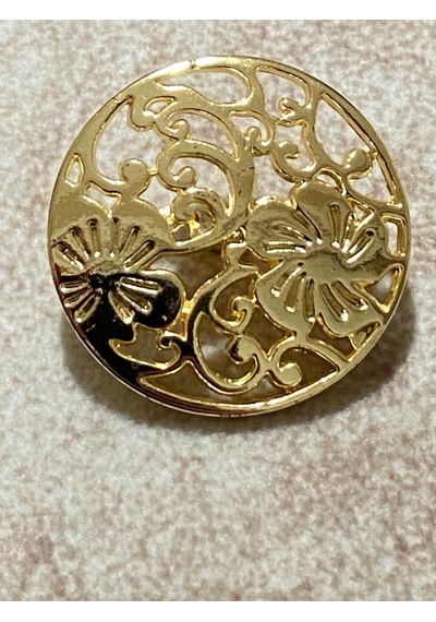 Kaban Ceket Düğmesi Dantel Desenli Özel Kaplama Gold 6 Lı Set 527