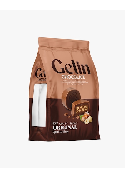 Gelin Fındık Parçacıklı Sütlü Çikolata 300g