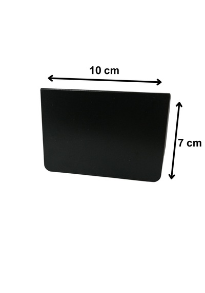 10 Adet Silinebilir Siyah Etiket 10x7 Cm Cama Tele Geçme Takma