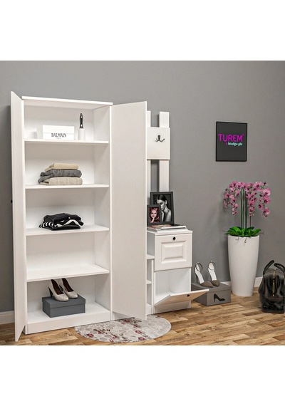 Visor Membran Portmanto Mdf Beyaz Visor Membran Portmanto Mdf Beyaz