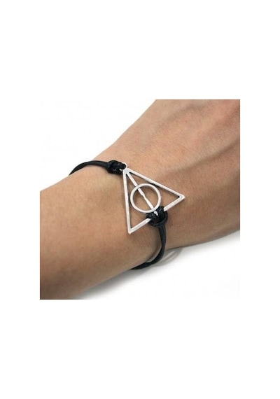 Harry Potter Ölüm Yadıgarları Üçgen Ayarlanabilir Siyah İpli Bile Renkli