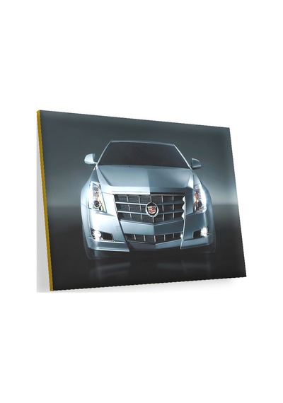 Cakasepetim Çelik Gri Cadillac Ön Görünüş Ahşap Mdf Tablo