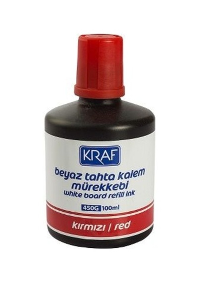 Ceybox Kraf Beyaz Tahta Kalem Mürekkebi 100Ml Kırmızı 450G
