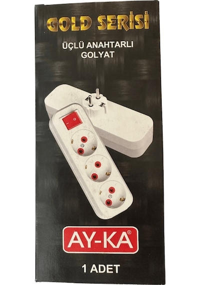 Ayka 3 Lü Anahtarlı Kablosuz Priz