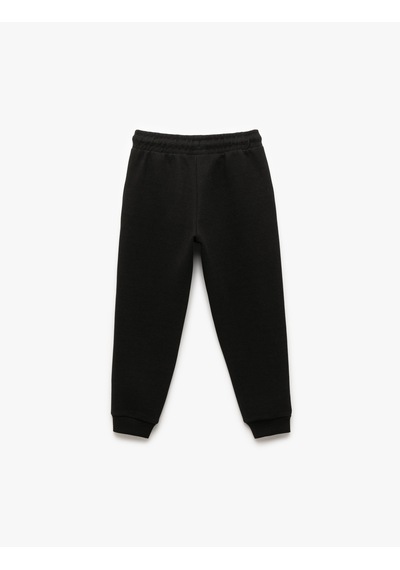 Koton Beli Lastikli Cep Detaylı Jogger Eşofman Altı Siyah 7wkb40026tk