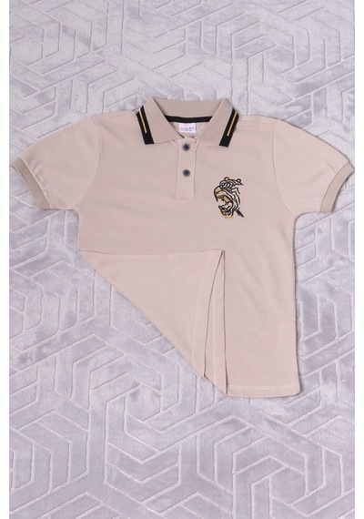 Hçm Erkek Çocuk Tshirt Polo Yaka A7 Bej