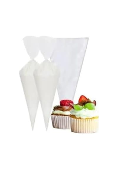Kullan At - Tek Kullanımlık Krema Sıkma Torbası Seti, Plastik, 37x31x21 Cm, 1 Paket - 50 Adet