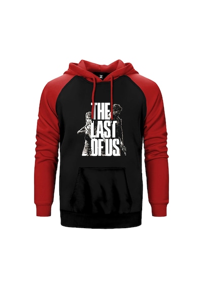 The Last Of Us 2 Apocalypse Kırmızı Renk Reglan Kol Kapşonlu Sweatshirt Kırmızı