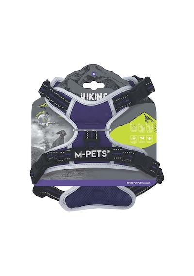 M-pets Hıkıng Reflektörlü Soft Sırt Tasması Purple S