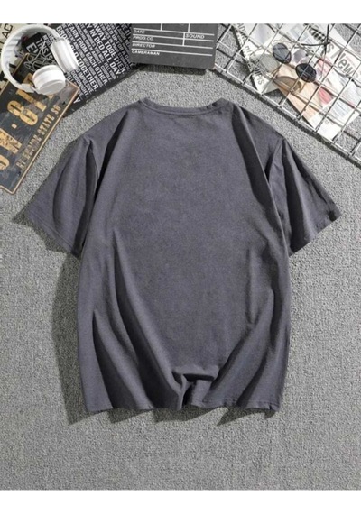 Kozia Outdoors Malkoçbey One Baskılı Overisze Unisex Basic T-shirt Füme
