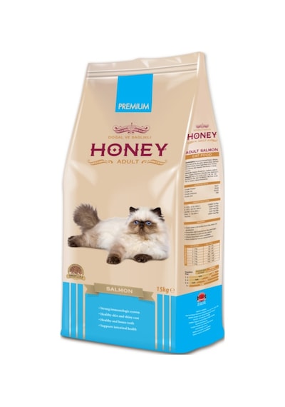 Honey Somonlu Yetişkin Kedi Maması 15 KG