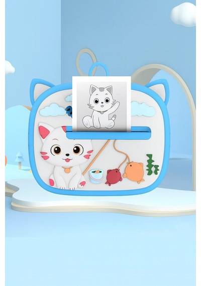 Çocuk Dijital Kamera Kedi Temalı Termal Yazıcılı 2.4 İnç Ekran Fotoğraf Video Selfie 3 Oyunlu Anında Baskı Makinesi Print Kamera Çift Kamera, Silikon Kılıf Çocuk Dijital Kamera Kedi Temalı Termal Yazıcılı 2.4 İnç Ekran Fotoğraf Video Selfie 3 Oyunlu Anında Baskı Makinesi Print Kamera Çift Kamera, Silikon Kılıf