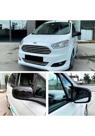 Ebal Otomotiv Ford Courier Batman Yarasa Ayna Kapağı Piano Black 2014-2017