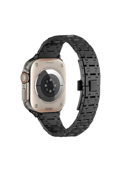 Apple Uyumlu  Watch 42 MM 44 MM 45 MM 49 MM Kordon Zincir Dizayn Metal Kordon 83 1/2/3/4/5/6/se/7/8/ultra